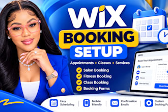 do wix website scheduling, class booking, salon booking, fitness booking forms