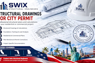 be florida georgia california structural engineer stamp drawings for city permit