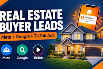 run meta ads tiktok ads for real estate agents property buyer lead generation