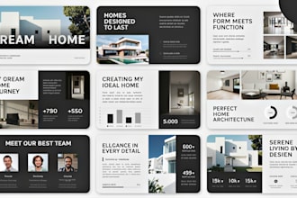 design real estate presentation pitch deck powerpoint, real estate pitch deck