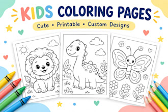 create cute printable coloring pages for kids