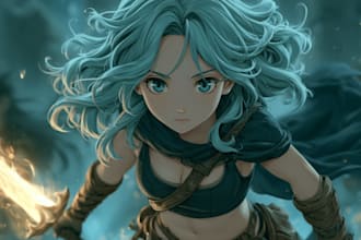 design anime characters with custom outfits