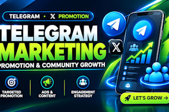 do telegram marketing, promotion and community growth