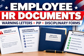 draft employee disciplinary forms, warning letters and pip templates document