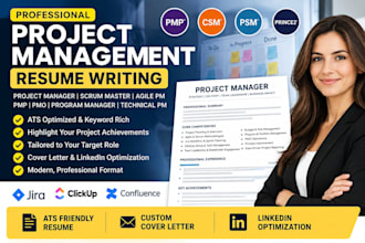 write agile, technical, operational project management scrum master pmo resume