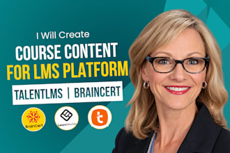 set up braincert and talentlms for employee training, online courses and quizzes