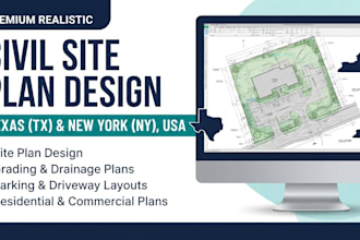 draft civil site plans for residential and commercial projects in the USA