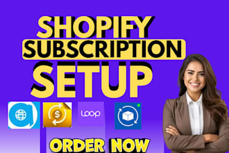 setup shopify loop subscription appstle seal subi recurepay kaching discounting