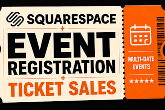 set up squarespace event registration and ticket sales system