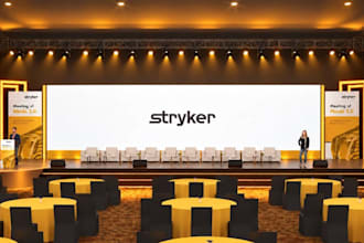 rvt 3d conference hall,corporate event,gala, banquet layout,seminar venue render