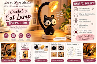 design digital crochet amigurumi pattern PDF for you