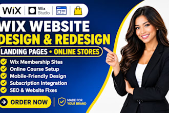 build wix website design redesign wix subscription membership wix websiite fix