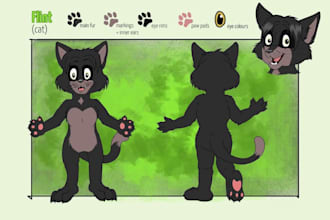 draw furry nsfw art, fursona, furry oc, furry character reference sheet