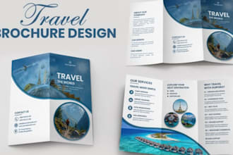 create travel agency holiday package tourism brochure flyer booklet layout