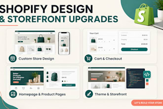 redesign your shopify homepage and product pages for your brand