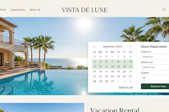 build a vacation rental website with direct booking