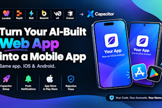 convert lovable to ios vibe coded web app pwa to app store google play capacitor