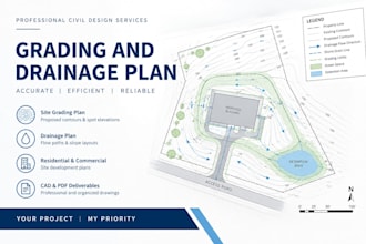 design grading and drainage plan site grading and stormwater drainage design