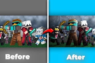 make a minecraft high quality thumbnail for you