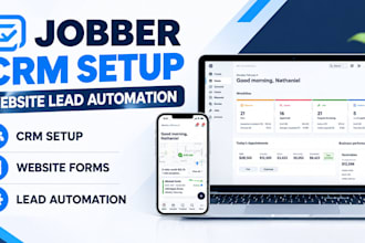 integrate jobber CRM with website forms booking lead capture and automation