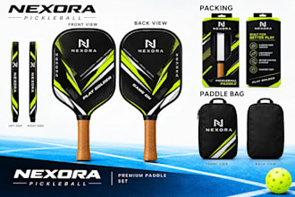 do customized pro pickleball paddle and brand logo design