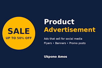 design product advertisement posts and flyers that sell