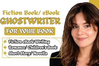 ghostwrite fiction, ebook writer for fiction, format fiction book, children book