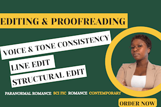 proofread and edit your paranormal romance novel