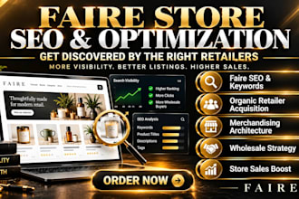 optimize faire product listings for SEO, retailer discovery and sales