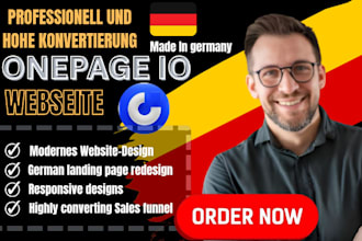design onepage io website and high converting landing pages as onepage io expert