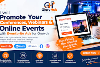 promote conferences, webinars and online events with eventbrite ads for growth