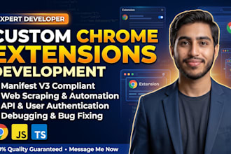 build a custom chrome extension for web automation