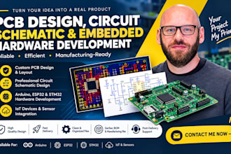 do pcb design, circuit schematic and embedded hardware development
