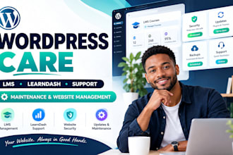 be wordpress lms and learndash expert for website support and maintenance