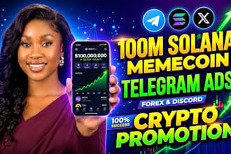 100m solana memecoin via telegram ads fix decline forex channel crypto promotion