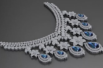 design 3d jewelry cad models, rendering for custom necklaces and 3d printing