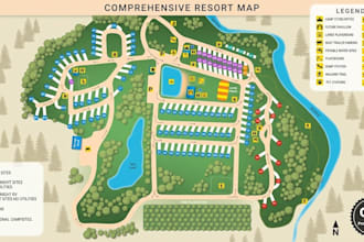 design campground maps, rv park maps and campsite maps