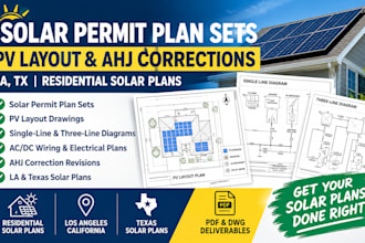 design la tx engineering solar city permit plan sets, pv layout, ahj corrections