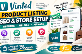 optimize vinted product listing SEO product upload profile setup shop management