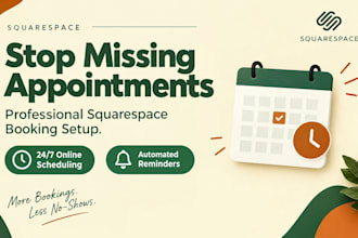 build a squarespace booking website with appointment scheduling