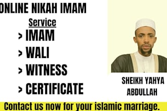 do online nikkah imam wali witness