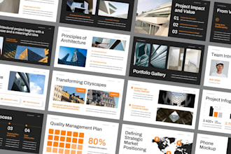 design real estate marketing architecture booklet construction proposal on canva