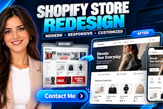 redesign your shopify store with a modern, responsive ecommerce layout