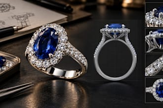 design custom gemstone settings and 3d jewelry cad models