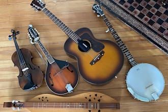 record mandolin, banjo, and fiddle for your folk or bluegrass song