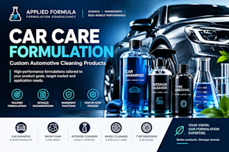 formulate custom car care and automotive detailing products