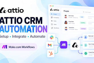 setup attio crm and automatomate leads with make com
