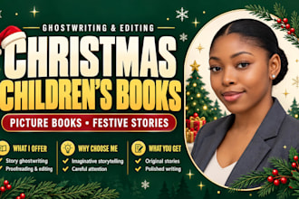 ghostwrite christmas children book writing picture book proofreading editor