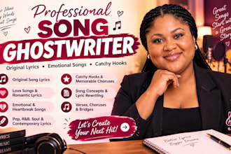 ghostwrite original song lyrics, love songs, and catchy hooks