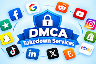 send dmca takedown notice to facebook, reddit, google, insta